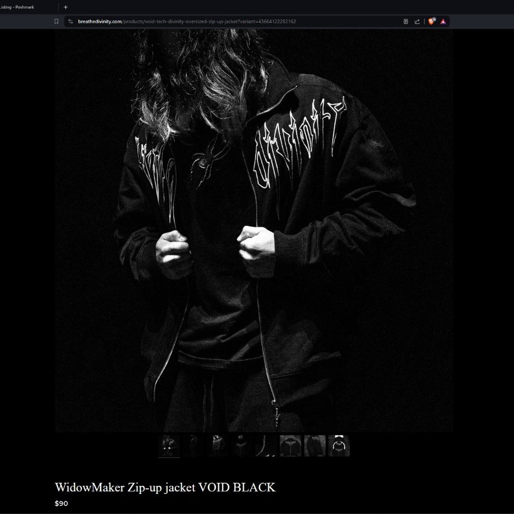 WidowMaker Zip-up jacket VOID BLACK